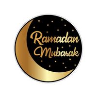 75x Ramadan mubarak glazen onderzetters / onderleggers