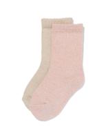 HEMA Kinder thermosokken rib - 2 paar beige (beige)