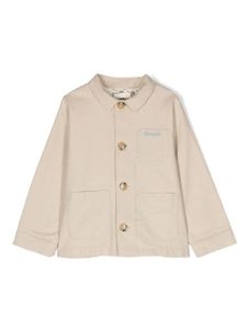 Bonton veste en coton à logo brodé - Tons neutres