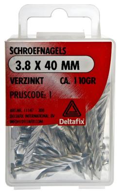 Schroefnagel 3,8x40mm verz 110gr - Deltafix