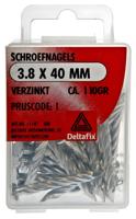 Schroefnagel 3,8x40mm verz 110gr - Deltafix