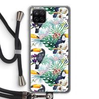 Tukans: Samsung Galaxy A12 Transparant Hoesje met koord Tukans: Samsung Galaxy A12 Transparant Hoesje met koord