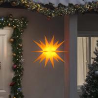 VidaXL Kerstlamp met led inklapbaar 57 cm geel