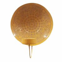 Ronde Metalen Muurdecoratie Mandala (Oker) Ronde Metalen Muurdecoratie Mandala (Oker)