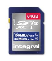 Integral SD geheugenkaart V30 64GB - 9500605