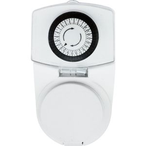 Tijdschakelaar - Aigi Tribuci - Analoge Schakelklok - Spatwaterdicht IP44 - 3680W - Wit