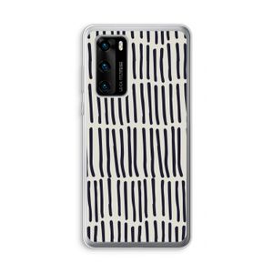 Moroccan stripes: Huawei P40 Transparant Hoesje