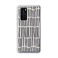 Moroccan stripes: Huawei P40 Transparant Hoesje