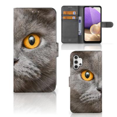 Telefoonhoesje | Met pasjeshouder | Samsung Galaxy A32 4G Britse Korthaar