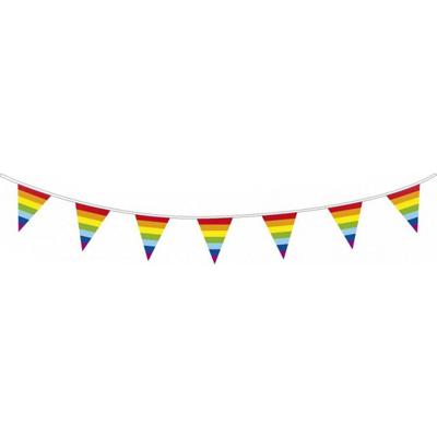 Haza Witbaard Vlaggenlijn regenboog, 10mtr.
