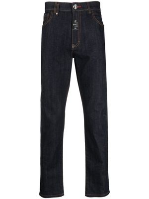 Philipp Plein jean Detroit à coupe droite - Bleu