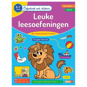 Deltas Oefenboek met Stickers Leuke Leesoefeningen (6-7 jaar)