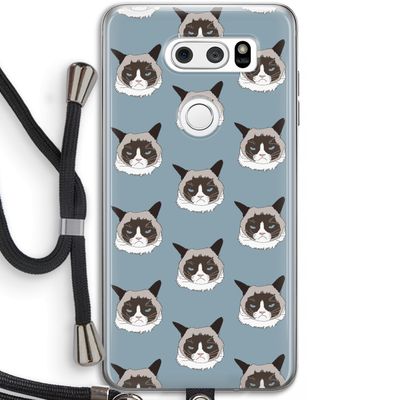It's a Purrr Case: LG V30 Transparant Hoesje met koord