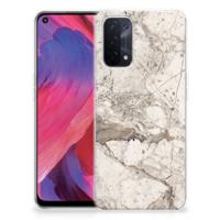 OPPO A74 5G | A54 5G | TPU | Siliconen hoesje | Marmer Beige