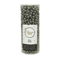 1x stuks kerstboom kralenslingers antraciet (warm grey) 10 meter kerstslingers 1x stuks kerstboom kralenslingers antraciet (warm grey) 10 meter kerstslingers
