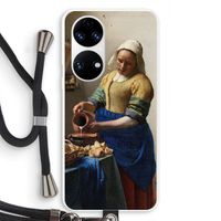 The Milkmaid: Huawei P50 Transparant Hoesje met koord