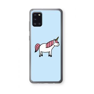 Eenhoorn: Samsung Galaxy A31 Transparant Hoesje