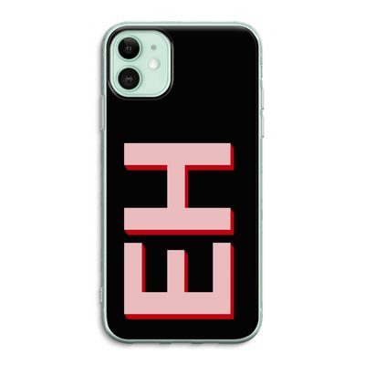Monogram: iPhone 11 Transparant Hoesje