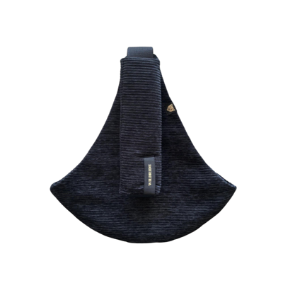 Wildride Peuterdraagzak Ribfluweel Black