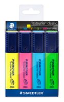 Markeerstift Staedtler 364 Textsurfer assorti 4stuks