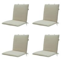Stapelstoelkussen beige eco nature buitenafwerking 97x49 (4 stuks) Madison - Madison