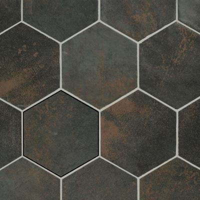 Wandtegel Magnetism Hexagon Graphite 13.9x16 cm Stardos