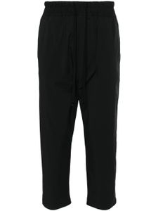 Thom Krom pantalon court à taille élastique - Noir