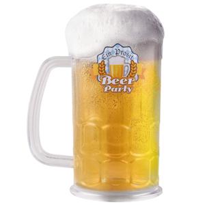 Bierpul - transparant - 500 ml - hard plastic - bierglas - halve liter - bier beker - Oktoberfest