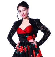 Pinup Couture Lace Bolero Laura Byrnes, Black-XXXXL | 51% korting - thumbnail