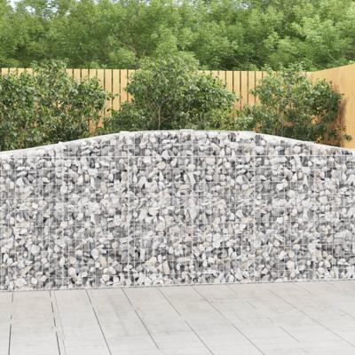 Schanskorven 9 st gewelfd 400x50x100/120 cm ijzer