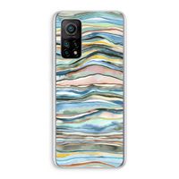 Watercolor Agate: Xiaomi Mi 10T 5G Transparant Hoesje