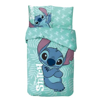 Stitch Dekbedovertrek groen 140 x 200 cm - 65 x 65 cm Stitch Dekbedovertrek groen 140 x 200 cm - 65 x 65 cm