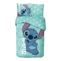 Stitch Dekbedovertrek groen 140 x 200 cm - 65 x 65 cm Stitch Dekbedovertrek groen 140 x 200 cm - 65 x 65 cm