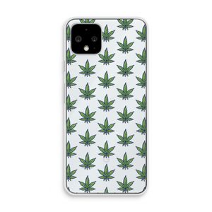 Weed: Pixel 4 Transparant Hoesje
