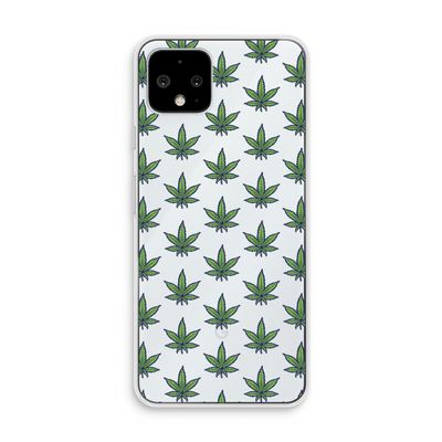 Weed: Pixel 4 Transparant Hoesje