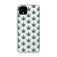 Weed: Pixel 4 Transparant Hoesje