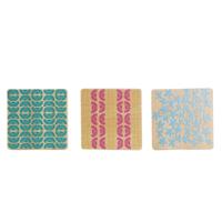 Onderzetters DKD Home Decor Africa Bamboe Koloniaal Afrikaan (6 pcs)