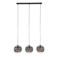 Giga Meubel - Hanglamp Zwart/Bruin - 3-Lichts - 115x30x150cm