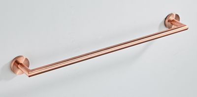 Handdoek houder SaniClear Copper | Wandmontage | Messing | Rond | Koper geborsteld