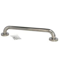 Badkamer/douche wand handgreep rvs metaal zilver 40 cm - thumbnail