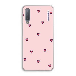 Hartjes: Samsung Galaxy A7 (2018) Transparant Hoesje