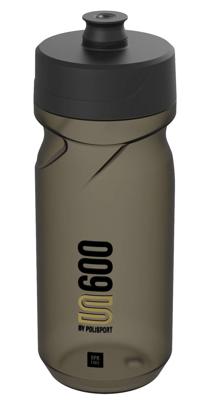 Bidon met schroefdop Polisport S600 - 600ml restyle - transparant/zwart/zwart