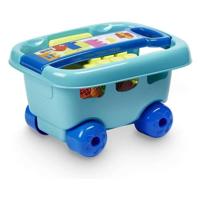 Ecoiffier Trolley gevuld met 30 stuks - Abrick 1479