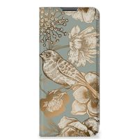 Smart Cover voor Nokia G50 Vintage Bird Flowers