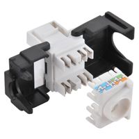 LogiLink NK4007 RJ-45 Zwart keystone cat6a - thumbnail