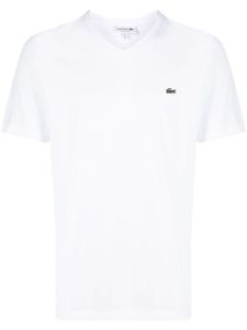 Lacoste t-shirt à patch logo - Blanc