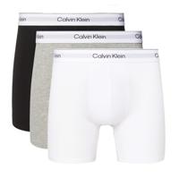 Calvin Klein Icon boxershort lang 3-pack zwart wit grijs