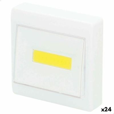 Schakelaar Aktive Wit 8,5 x 8,5 x 3 cm (24 Stuks)