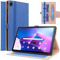 Lunso - Lenovo Tab M10 Plus Gen 3 (3e generatie) - Luxe Bookcase hoes - Lichtblauw