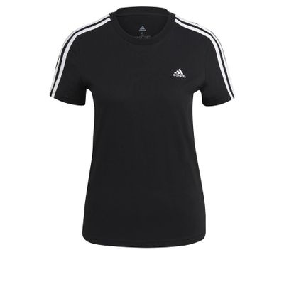 adidas T-shirt 3-Stripes - Zwart/Wit Dames adidas T-shirt 3-Stripes - Zwart/Wit Dames